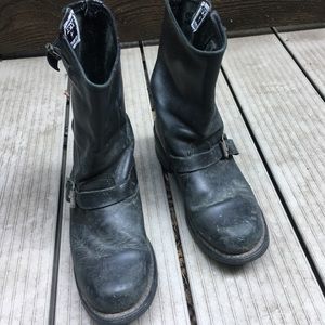 Frye short engineer boots